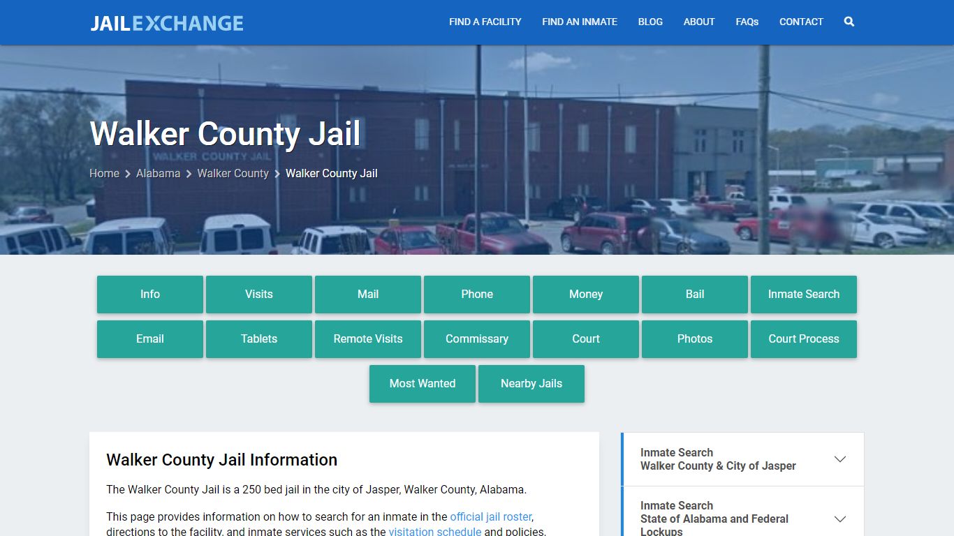 Walker County Jail, AL Inmate Search & Services